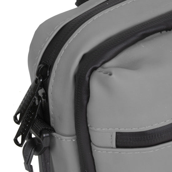 Bike splash waterafstotende stuurtas met schouderhengsel 3l grijs