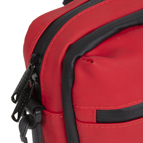 Bike splash waterafstotende stuurtas met schouderhengsel 3l rood