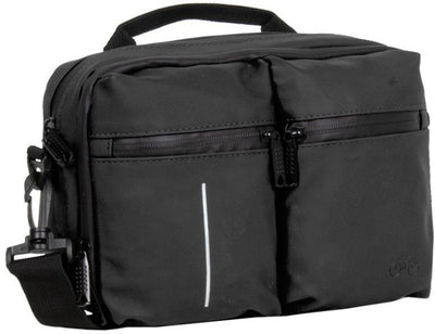 Bike Water -Repelent Manillar Bags con correa para el hombro 3L Negro