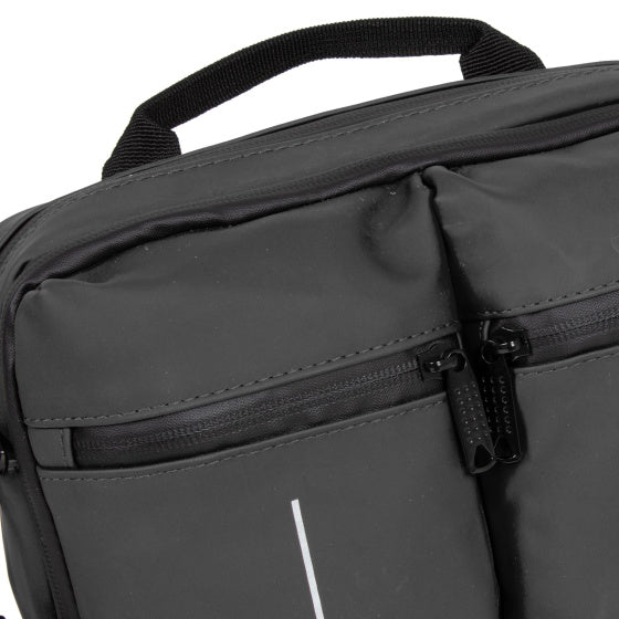 Bike splash waterafstotende stuurtas met schouderhengsel 3l zwart