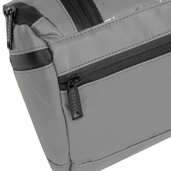 Bike splash waterafstotende stuurtas met schouderhengsel 5l grijs