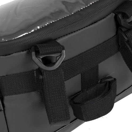 Bike splash waterafstotende stuurtas met schouderhengsel 5l zwart