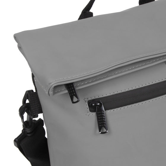 Bike splash waterafstotende stuurtas met schouderhengsel 6l grijs