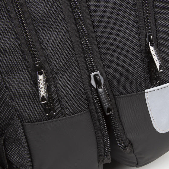 Bike wave fietsrugzak dubbele fietstas nylon 20l zwart