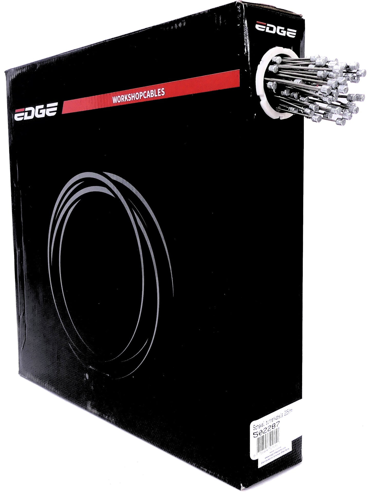 Edge Rem binnenkabel 2250mm RVS1,5mm 1x19 draad RVS 6 x 7 T-nippel (100 stuks)