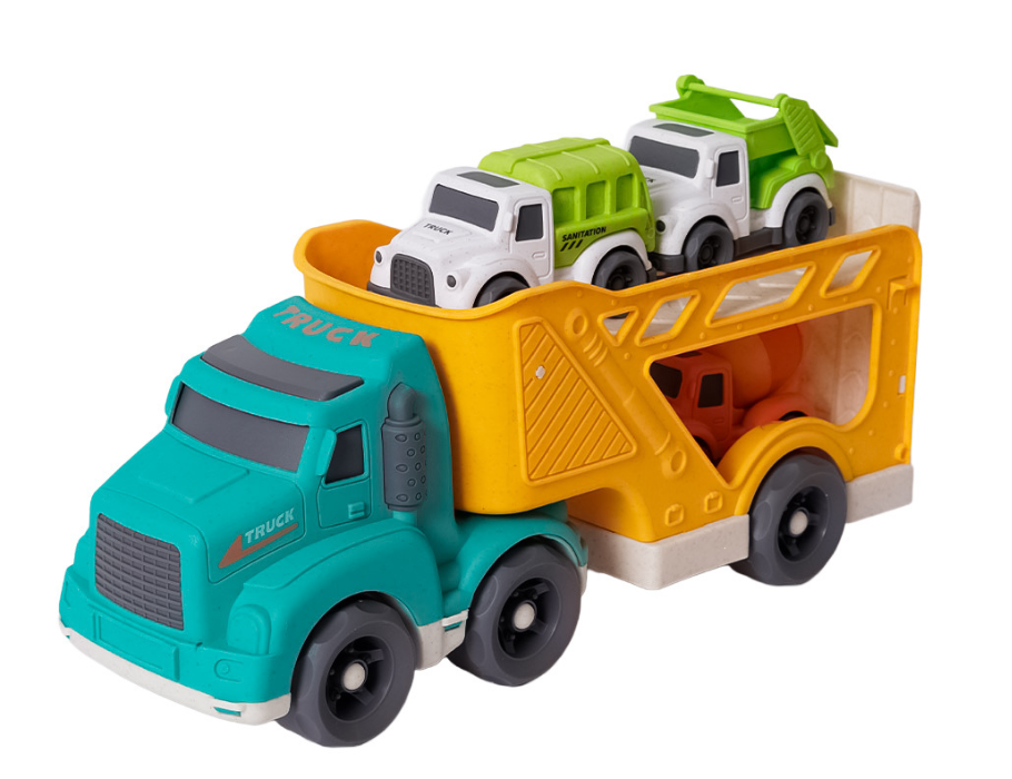 Camion in bioplastica Bio Toys - incl. 3 piccoli camion