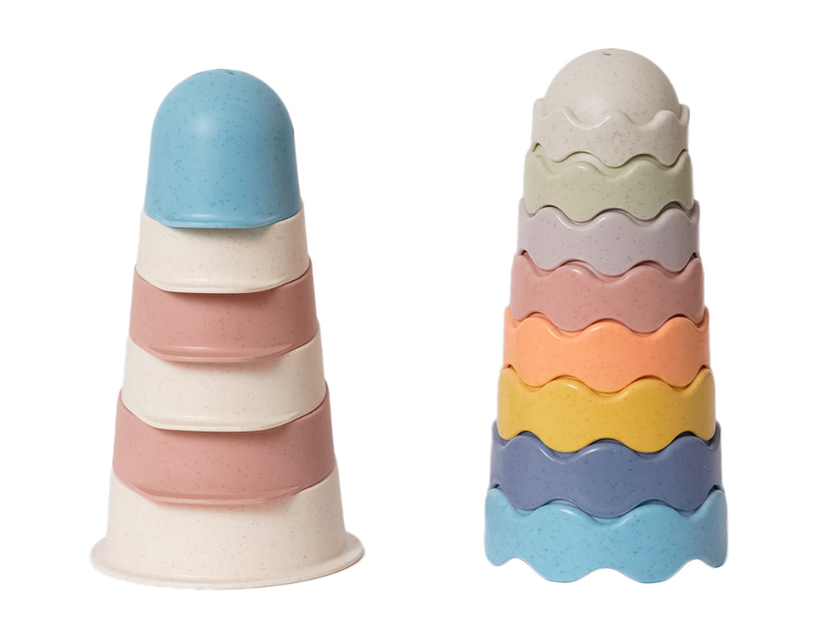 Torri impilabili in bioplastica Bio Toys (8+6 pezzi)