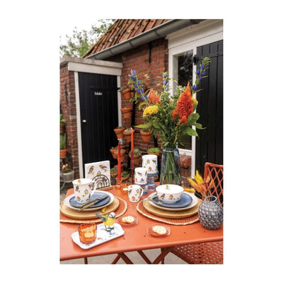 Vassoio Ambiente 13x21 cm specie di uccelli bianco