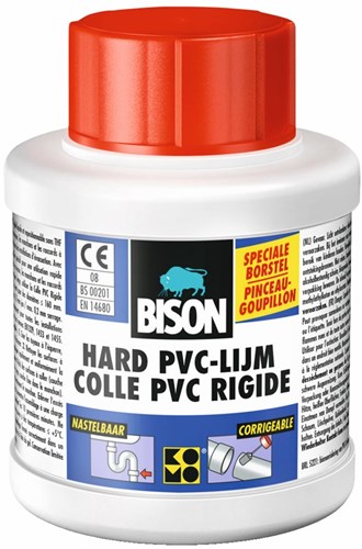 Bisonte dura pvc colla fiale 250 ml con pennello