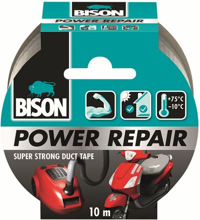Nastro adesivo Bison Power nero 25mx4,8cm