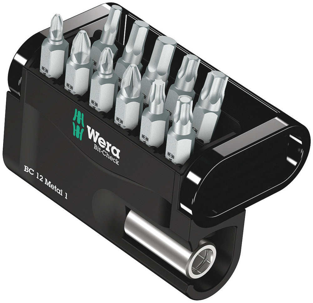 Wera bitset bit-check 12 metal 1 (universele houder en bits)
