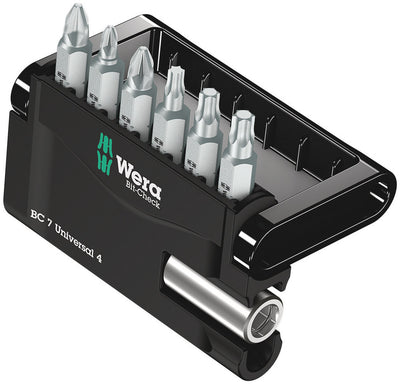Gama de puntas Wera, bit-check 7 universal 4 | ph pztx | 7 piezas | 1 pieza - 05135810001