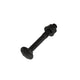 Bullone a testa tonda Blackline + dado + rondella hcp nero m8x50 | 5 pezzi - 6901.11.18050