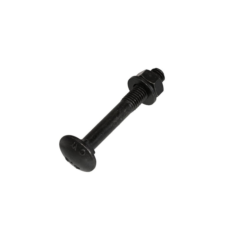 Tornillo de carro Blackline + tuerca + arandela hcp negro m8x50 | 5 piezas - 6901.11.18050