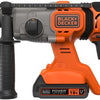 Black+decker bcd900e2k 18v 2x2.5ah 1.2j sds+ boorhamer | 2x 18v 2.5ah accu's + 1a lader | in koffer - bcd900e2k-qw