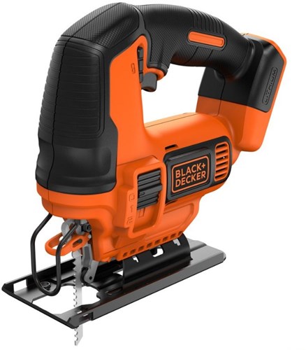 Seghetto alternativo a pendolo Black+decker bdcjs18n 18v | senza batteria e caricabatterie | 1x lama per sega - bdcjs18n-xj