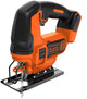 Seghetto alternativo a pendolo Black+decker bdcjs18n 18v | senza batteria e caricabatterie | 1x lama per sega - bdcjs18n-xj