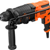 Black+decker behs01 650w 1.4j sds+ boorhamer | zijhandgreep | dieptestop | 6mm en 8mm betonboor | boorkopadapter - behs01-qs