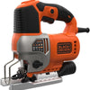 Sierra de calar pendular black+decker bes610k 650w | en maleta | 1 hoja de sierra para madera | 1 cuchilla de corte para madera | placa antiastillas - bes610k-qs