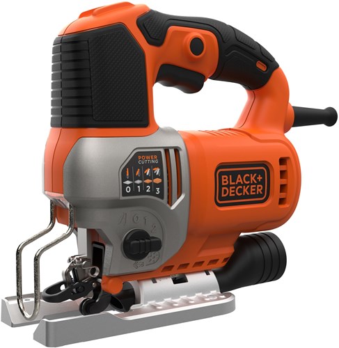 Sierra de calar pendular black+decker bes610k 650w | en maleta | 1 hoja de sierra para madera | 1 cuchilla de corte para madera | placa antiastillas - bes610k-qs