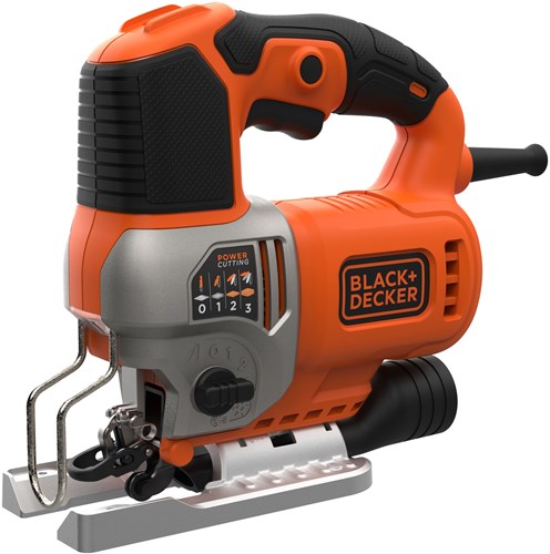 Sierra de calar pendular black+decker bes610k 650w | en maleta | 1 hoja de sierra para madera | 1 cuchilla de corte para madera | placa antiastillas - bes610k-qs