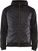 Blåkläder hybride sweater 34632526 | zwart rood | maat l - 7330509713396