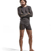 Blåkläder merino xlight onderhemd lange mouw 479917349835 | donkergrijs geel | maat l - 7330509545539
