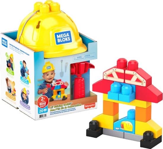 Helmet Mega Bloks Bouw con 20 parti di costruzione