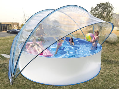 Blue Bay Swimming Pool Dome trasparente 442 x 221 cm