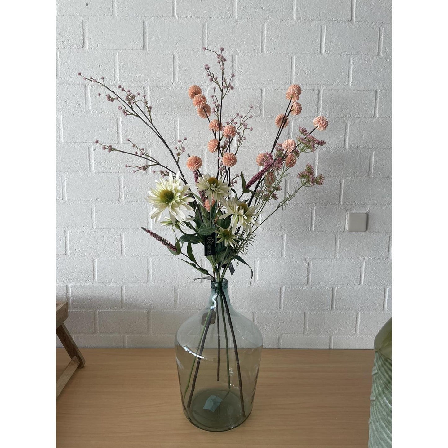 Roberts collection kunsttak gips roze 115cm