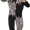 Boland Bloody clown kostuum unisex zwart wit maat 54 56 (XL)