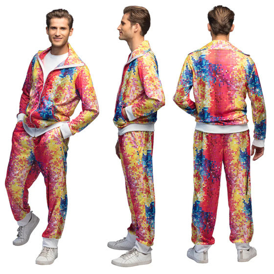 Boland Disco Dude Track Situit Men Tamaño multicolor l