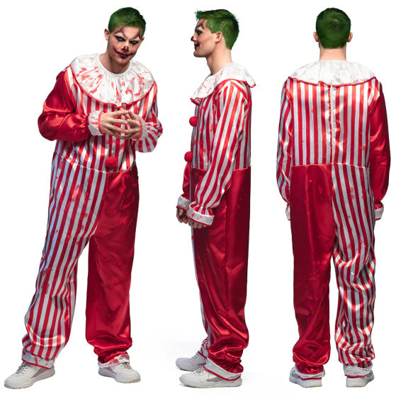 Boland Killer clown kostuum heren rood wit maat 50 52 (M)