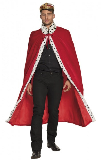 Boland Koningsmantel Deluxe Men 130 cm rosso