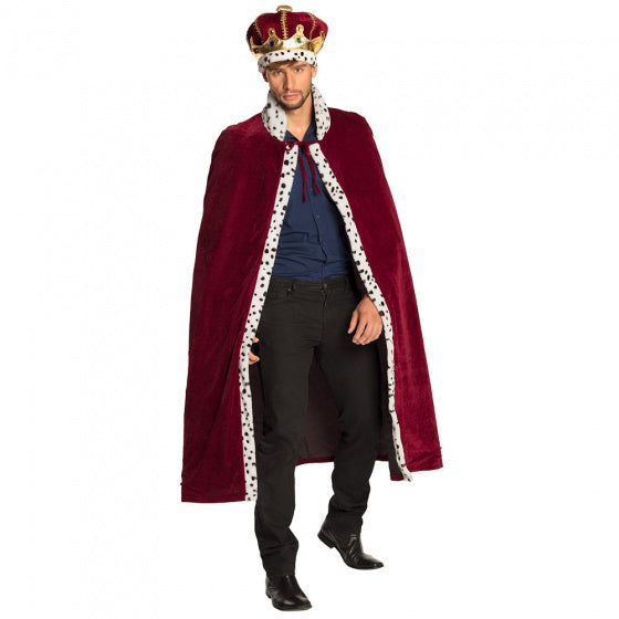 Boland Kostuumset Majesteit unisex polyester rood one-size
