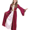 Boland Kinderkostuum Renaissance Koningin Rood maat 152 164
