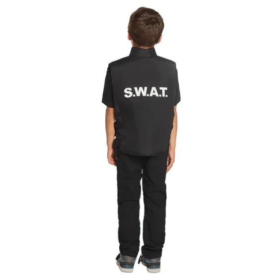 Boland Verkleedpak Swat Kogelvrijvest Junior Zwart