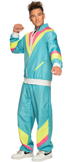 Boland Retro Tracksuit maschile Polyester Blue Times XL