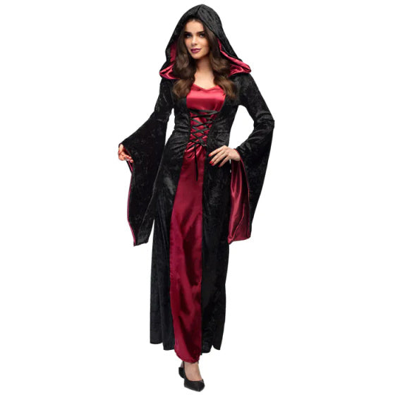 Boland Vampire mistress kostuum dames zwart.rood maat 44 46