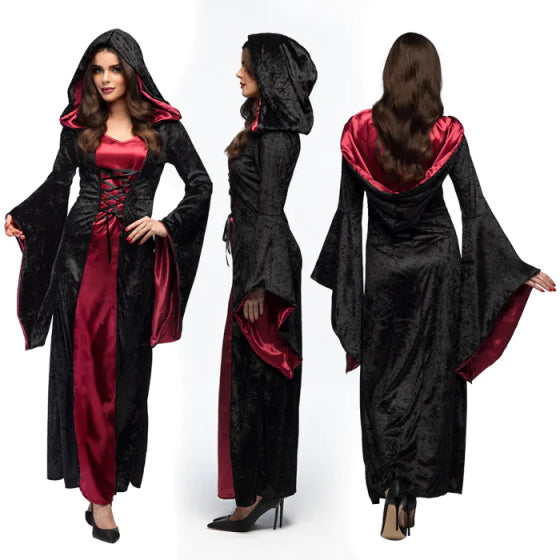 Boland Vampire mistress kostuum dames zwart.rood maat 40 42 (M)