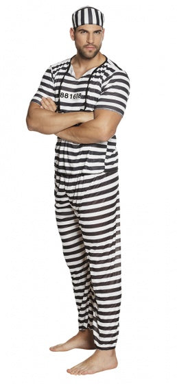 Boland Dress Up Prigioniero Hern Black White Size M l