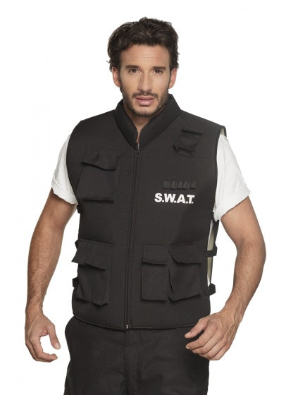 Boland Verkleedpak Swat-Officier Heren Zwart Maat L XL