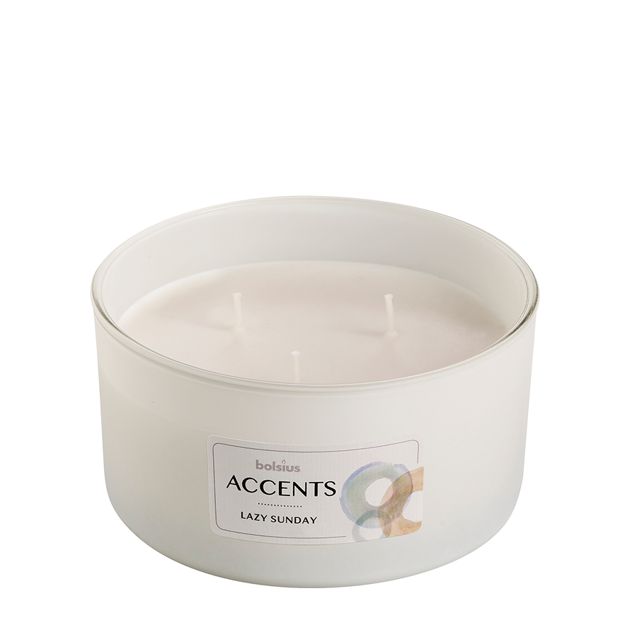 Bolsius geurglas accents multi lont lazy sunday 75 137mm
