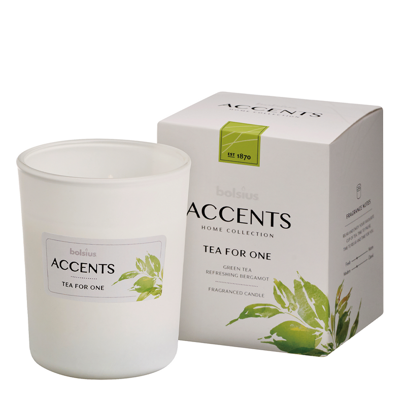 Bolsius vaso perfumado con detalles en té para uno de 92 76 mm