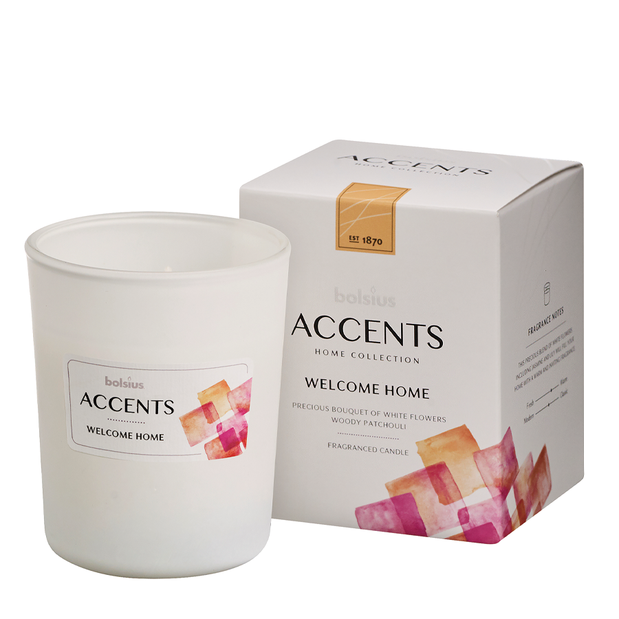 Bolsius geurglas accents welcome home 92 76mm