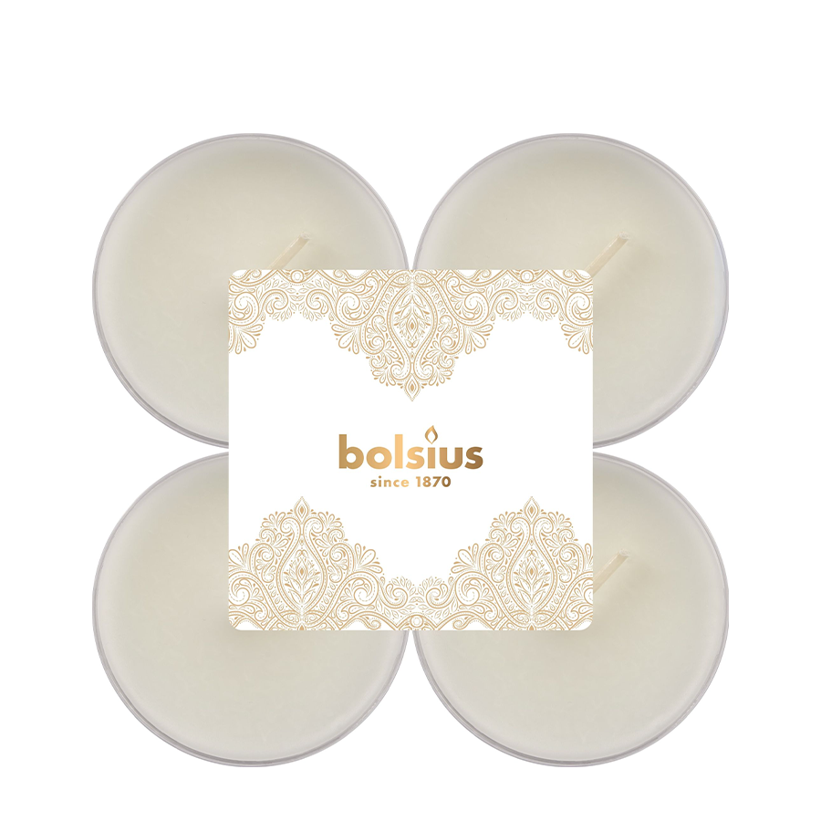 Bolsius tealight profumato maxi vaniglia 8 pezzi