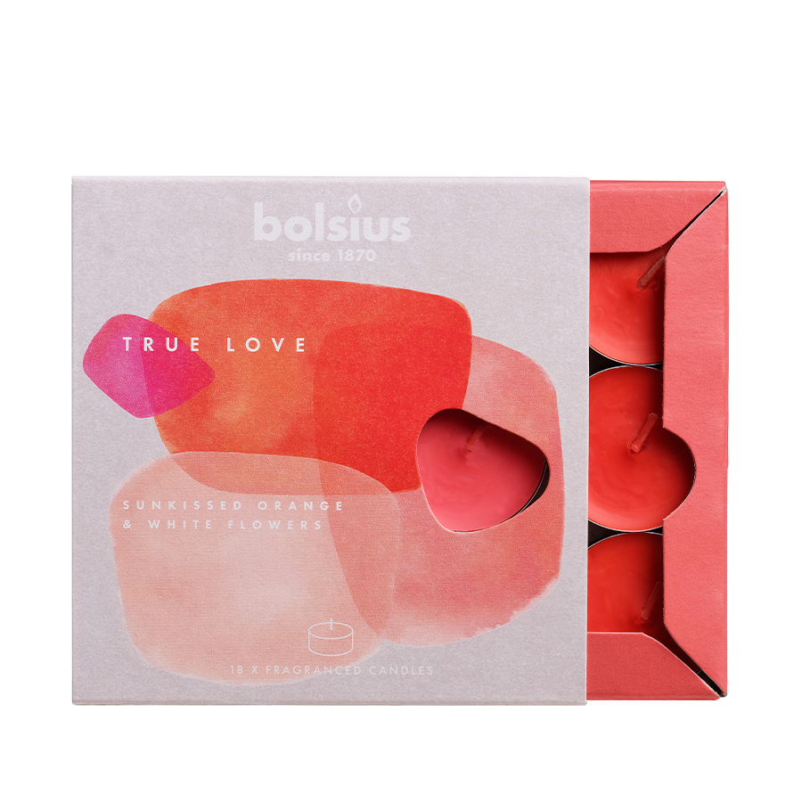 Bolsius Bolsius True amore Odore Waxin Lights 18 pezzi