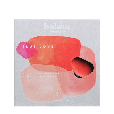 Bolsius Bolsius True amore Odore Waxin Lights 18 pezzi