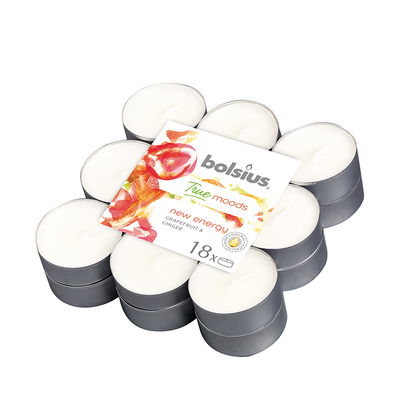 Bolsius tealight profumato veri stati d'animo nuova energia 18 pezzi