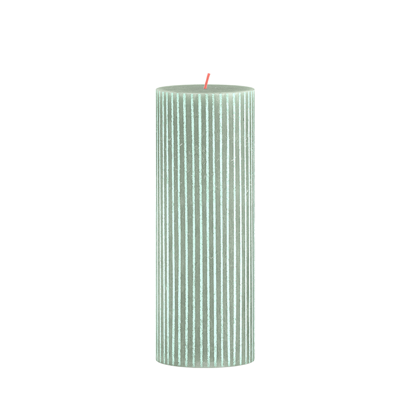 Bolsius Bolsius Rustic Stub Candle 19x6,8 cm Green